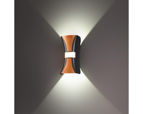 358936 STREET NT22 черный/золото Светильник ландшафтный светодиодный IP54 LED 4000К 12W 85-265V CALLE