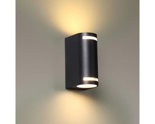 370839 STREET NT22 черный Светильник ландшафтный IP54 GU10 2*15W 220V LANDSCAPE