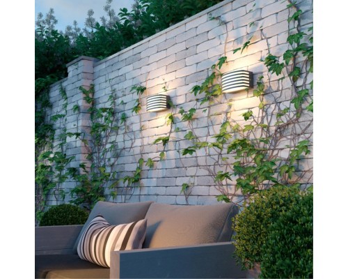 Ландшафтный настенный светильник Novotech 370638 Zebra темно-серый E27 20 Вт