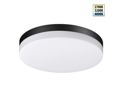 359730 STREET NT25 780 черный Светильник ландшафтный с переключ. цв. температуры и мощности IP65 LED 20/25/30W 180-265V 2700К\3200К\4000К OPAL
