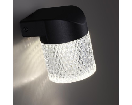 359293 STREET NT24 000 черный Светильник ландшафтный настенный IP65 LED 7W 4000K 175-265V ESTIMA