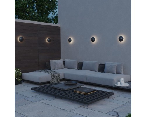 359301 STREET NT24 000 черный Светильник ландшафтный настенный IP65 LED 7W 4000K 175-265V FUNG