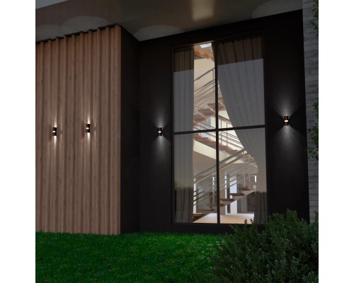 358936 STREET NT22 черный/золото Светильник ландшафтный светодиодный IP54 LED 4000К 12W 85-265V CALLE