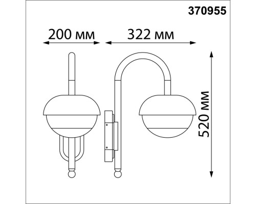 370955 STREET NT23 357 черный Светильник ландшафтный IP54 E27 max 40W 220-240V ACORN