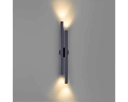 7105/12WL NATURE ODL27 Уличный настенный светильник черный/металл IP54 LED 12W 3000K 85-265V TUBUS