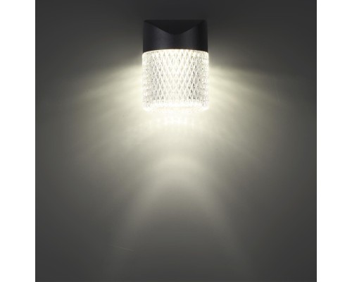 359293 STREET NT24 000 черный Светильник ландшафтный настенный IP65 LED 7W 4000K 175-265V ESTIMA