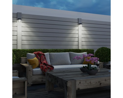 359293 STREET NT24 000 черный Светильник ландшафтный настенный IP65 LED 7W 4000K 175-265V ESTIMA