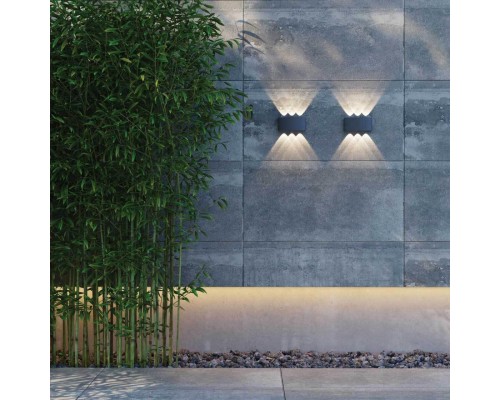 358460 STREET NT20 169 темно-серый  Ландшафтный настенный светильник IP54 LED 4000K 6W 85-265V CALLE