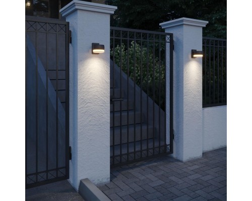 359719 STREET NT25 716 черный Светильник ландшафтный с переключателем цв. температуры IP65 LED 8W 100-240V 2700К/3200К/4000К ESTIMA