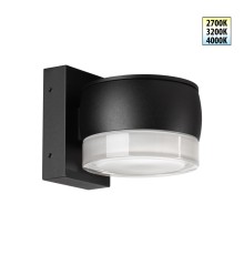 359719 STREET NT25 716 черный Светильник ландшафтный с переключателем цв. температуры IP65 LED 8W 100-240V 2700К/3200К/4000К ESTIMA