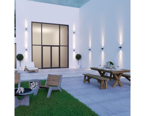 359304 STREET NT24 000 черный Светильник ландшафтный настенный IP65 LED 6W 4000K 175-265V CALLE