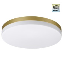359734 STREET NT25 780 золото матовое Светильник ландшафтный с переключ. цв. температуры и мощности LED IP65 30/35/40W 180-265V 2700К\3200К\4000К OPAL