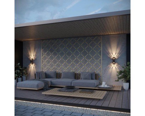 359537 STREET NT25 000 черный Светильник ландшафтный настенный IP65 LED 2*5W 3000К 100-240V NETZ