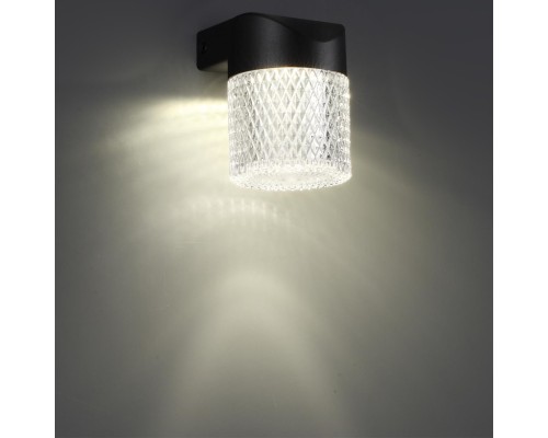 359293 STREET NT24 000 черный Светильник ландшафтный настенный IP65 LED 7W 4000K 175-265V ESTIMA