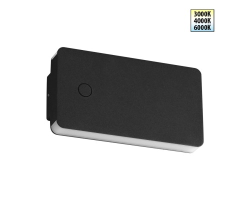 359590 STREET NT25 000 черный Светильник ландшафтный с переключ. цв. температуры IP54 LED 10W 100-240V 3000К\4000К\6000К STRAIT