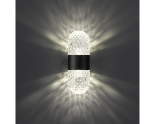 359296 STREET NT24 000 черный Светильник ландшафтный настенный IP65 LED 14W 4000K 175-265V ESTIMA