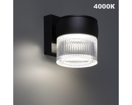 359717 STREET NT25 718 черный Светильник ландшафтный с переключателем цв. температуры IP65 LED 8W 100-240V 2700К/3200К/4000К ESTIMA