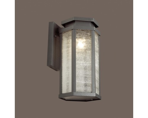 Уличный настенный светильник Odeon Light 4048/1W Gino темно-серый/белый