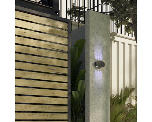 358563 STREET NT21 284 темно-серый Ландшафтный настенный светильник IP54 LED 4000K 6W 85-265V CALLE