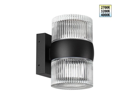 359718 STREET NT25 718 черный Светильник ландшафтный с переключателем цв. температуры IP65 LED 16W 100-240V 2700К/3200К/4000К ESTIMA