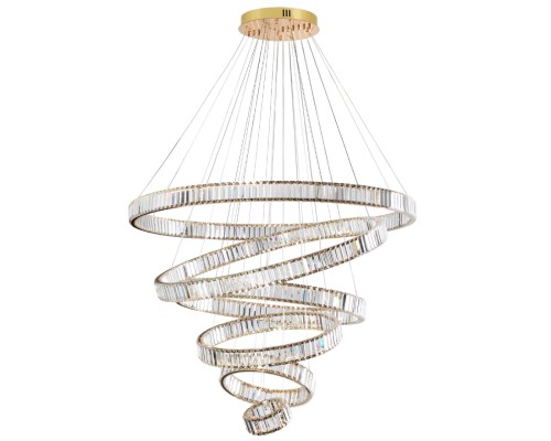 5015/260L L-VISION ODL23 427 золотой/прозрачный металл/хрусталь Люстра LED 260W 4000K 30600Лм VEKIA