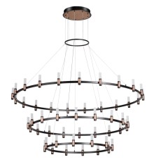 5009/204L L-VISION ODL23 387 матовый черный/ ант.бронза/белый/металл/акрил Люстра LED 204W 4000K 4000Лм CANDEL