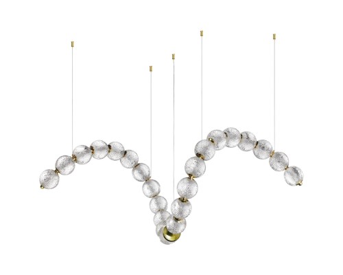 5008/92L L-VISION ODL23 413 золотой/прозрачный/металл/акрил Люстра LED 92W 4000K 4600Лм CRYSTAL