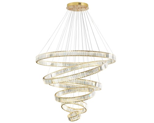 5015/260L L-VISION ODL23 427 золотой/прозрачный металл/хрусталь Люстра LED 260W 4000K 30600Лм VEKIA