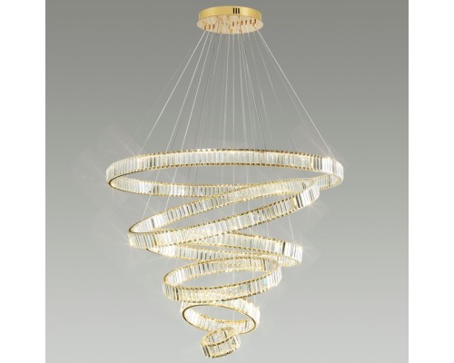 5015/260L L-VISION ODL23 427 золотой/прозрачный металл/хрусталь Люстра LED 260W 4000K 30600Лм VEKIA