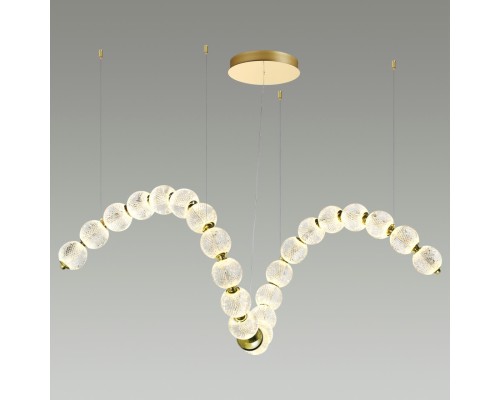 5008/92L L-VISION ODL23 413 золотой/прозрачный/металл/акрил Люстра LED 92W 4000K 4600Лм CRYSTAL