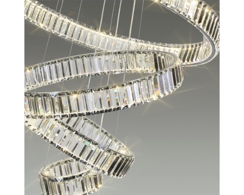 4930/260L L-VISION ODL24 491 хром/прозрачный металл/хрусталь Люстра LED 260W 4000K 30600Лм VEKIA