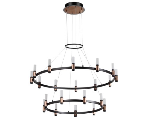 5009/98L L-VISION ODL23 387 матовый черный/ ант.бронза/белый/металл/акрил Люстра LED 98W 4000K 2500Лм CANDEL