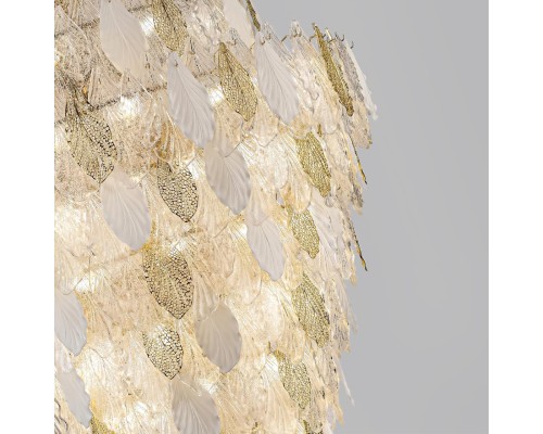 5052/86 HALL (В 4-Х КОРОБКАХ) ODL24 509 золото/белый/прозрачный/металл/стекло/фарфор/металл Люстра E14 86*25W LACE