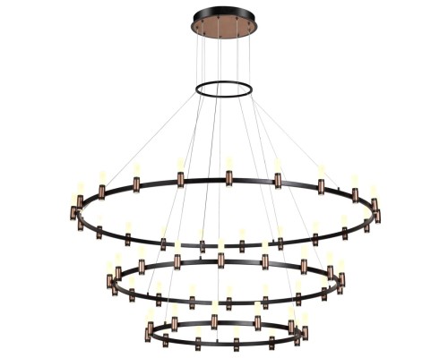 5009/204L L-VISION ODL23 387 матовый черный/ ант.бронза/белый/металл/акрил Люстра LED 204W 4000K 4000Лм CANDEL