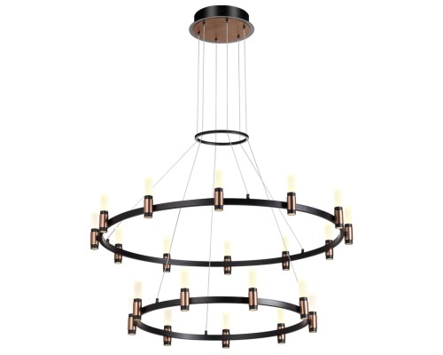 5009/98L L-VISION ODL23 387 матовый черный/ ант.бронза/белый/металл/акрил Люстра LED 98W 4000K 2500Лм CANDEL