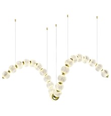 5008/92L L-VISION ODL23 413 золотой/прозрачный/металл/акрил Люстра LED 92W 4000K 4600Лм CRYSTAL