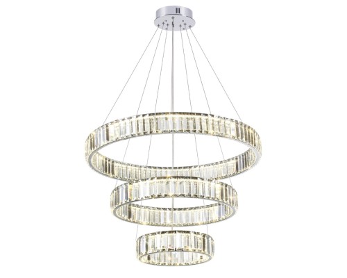 4930/88L L-VISION ODL24 491 хром/прозрачный металл/хрусталь Люстра LED 88W 4000K 10200Лм VEKIA