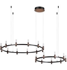 5009/98LA L-VISION ODL23 385 матовый черный/ ант.бронза/белый/металл/акрил Люстра LED 98W 4000K 2500Лм CANDEL