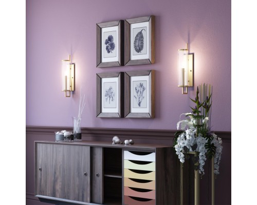 Бра Odeon Light 4655/1W Rena золотой/прозрачный E14 60 Вт