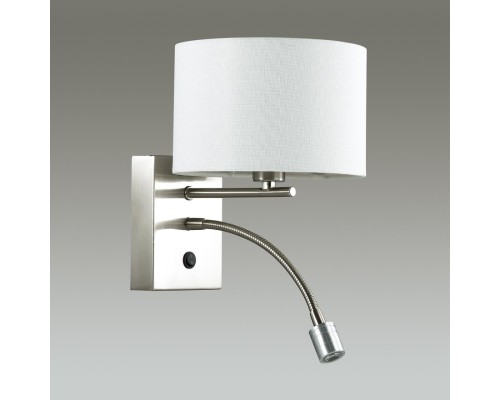 Бра с подсветкой Lumion 3745/1A Nikki никель E14*LED 43 Вт