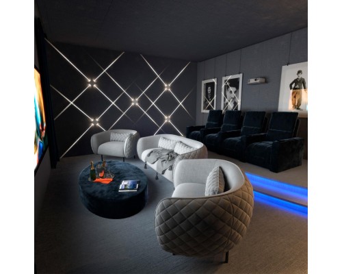 4258/8WL HIGHTECH ODL21 148 белый/металл Настенный светильник IP20 LED 8W 444Лм 3000K VISTA