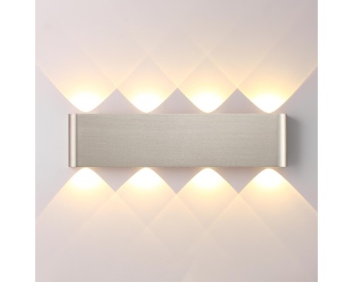 7106/8WL HIGHTECH ODL26 Настенный светильник матовый никель/металл IP20 LED 8W 3000K 220V MAGNUM