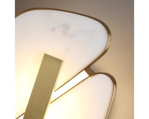 6638/10WL L-VISION ODL_EX24 13 металл/золотой/искусственный мрамор/акрил Настенный светильник IP20 LED 10W 3000K 220V CHIARA