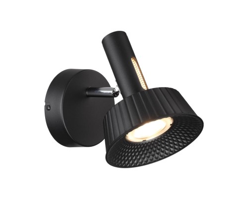 6643/7WL HIGHTECH ODL24 171 черный/металл/акрил Настенный светильник (выкл на корпусе) IP20 LED 10W 3000K 220V MALI