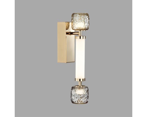 5426/13WL L-VISION ODL_EX24 21 золотой/белый/дымчатый/коньячный/металл/стекло/акрил Бра LED 13W 3000K KLIFF