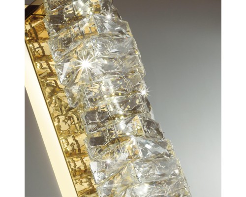 4999/10WL HALL ODL23 433 золотой/прозрачный/металл/хрусталь Бра LED 10W 4000K STRAZA