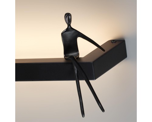 7153/10WL HIGHTECH ODL26 265 светильник черный/акрилл/металл IP20 LED 10W 3000K 220V GRAFIC