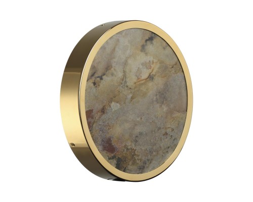 5079/24L L-VISION ODL24 зол./серо-беж./металл/натур.камень/акрил Настен.-потолочн. cветил.  с переключ.цветов.темпер. LED 24W 3000К/4000K/6000K BERGI