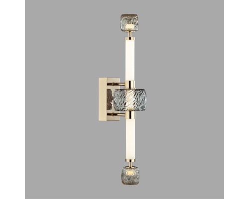 5426/28WL L-VISION ODL_EX24 21 золотой/белый/дымчатый/коньячный/металл/стекло/акрил Бра LED 28W 3000K KLIFF