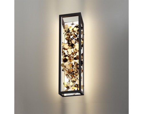 5065/17WL L-VISION ODL24 393 черный/золото/металл/металл Настенный светильник LED 1*17W 4000K BILD
